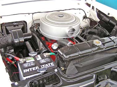 1955 Ford Skyliner Crown Victoria Engine Bay
